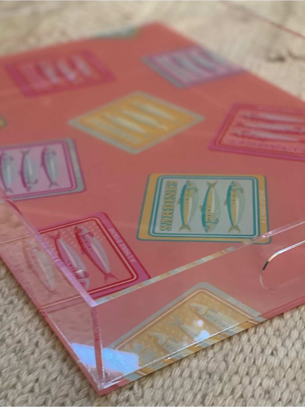 Colorful Sardine Print Tray by Bread & Butter.